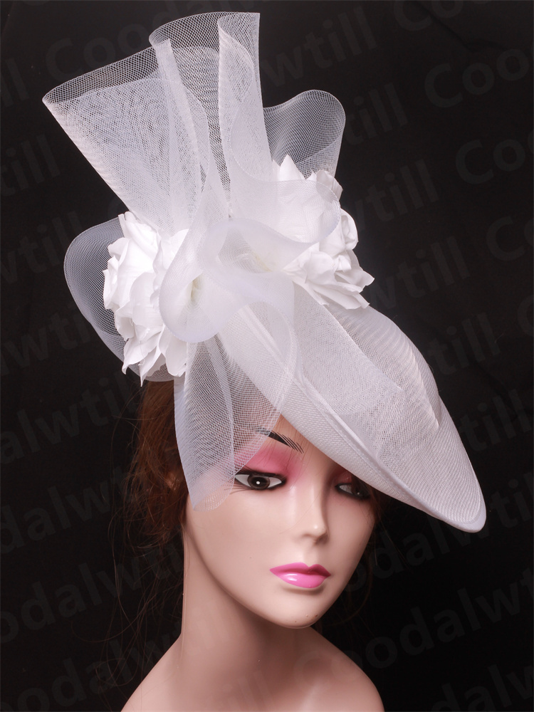 Women'S Fashion Kentucky Derby - العروس الزفاف شبكة الفاسناتور قبعة المرأة