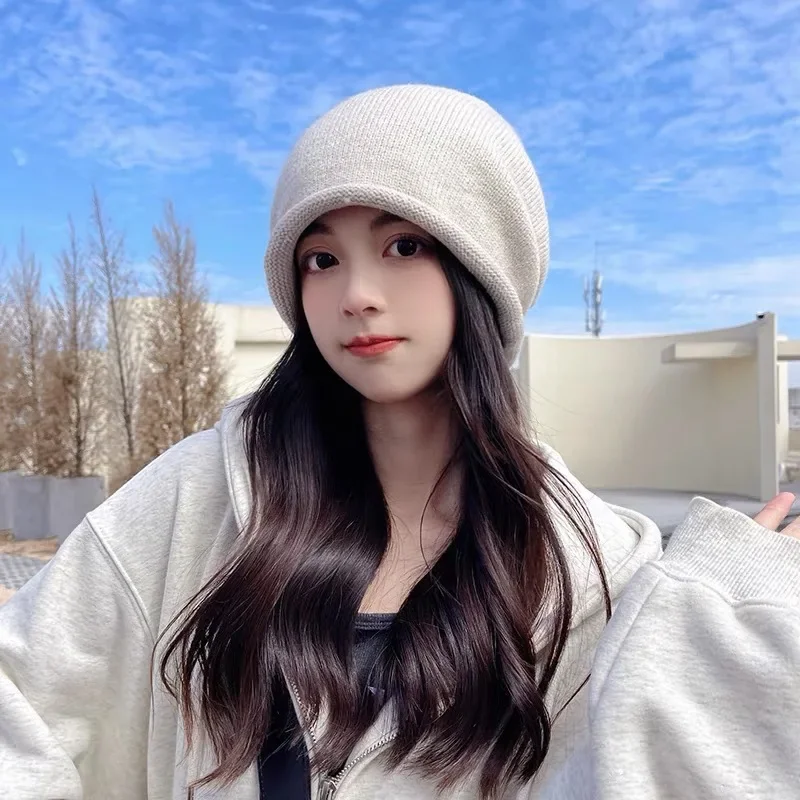 Women Fashion Hats - محبوك بونيه اغطية الإناث شتاء دافئ