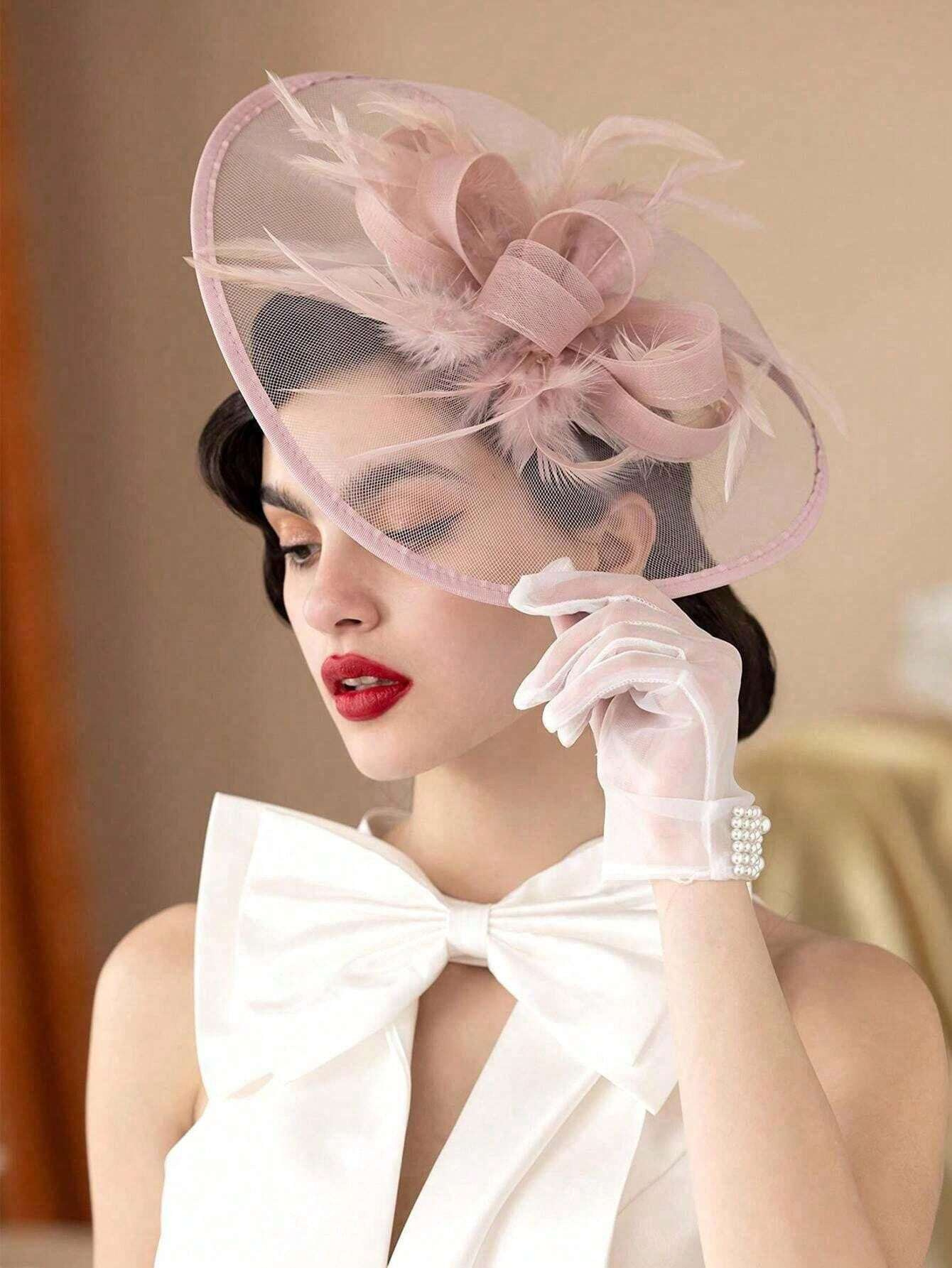 Women'S Fashion Kentucky Derby - 1 قطعة القبعات قطع زينة للنساء