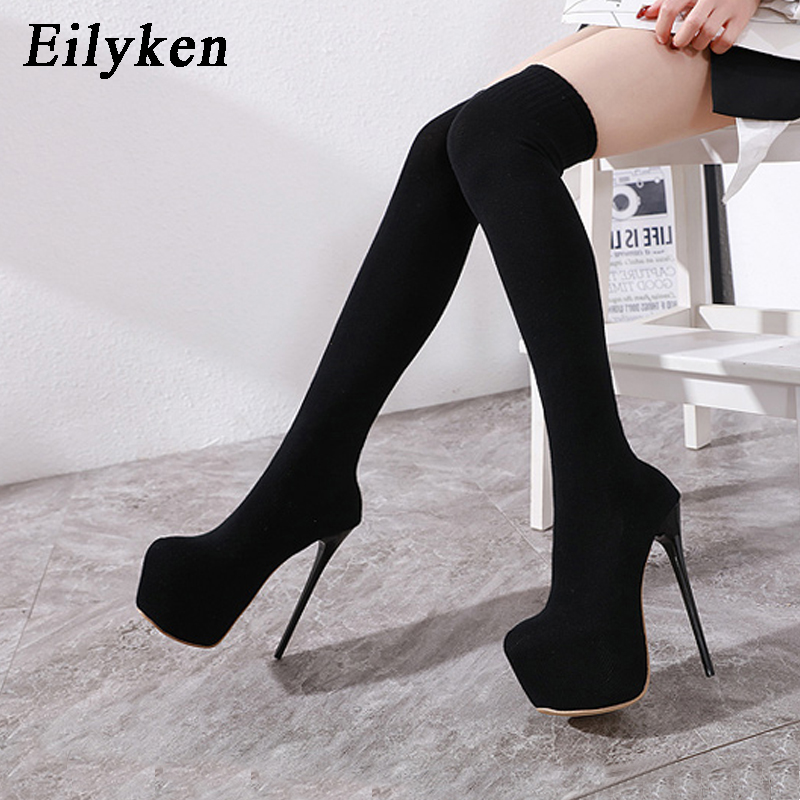 Women'S Fashion Socks - Eilyken منصة الموضة سترتش فوق الركبة