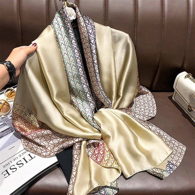 Women'S Fashion Poncho - أوشحة حريرية زهرية للنساء ، حجاب