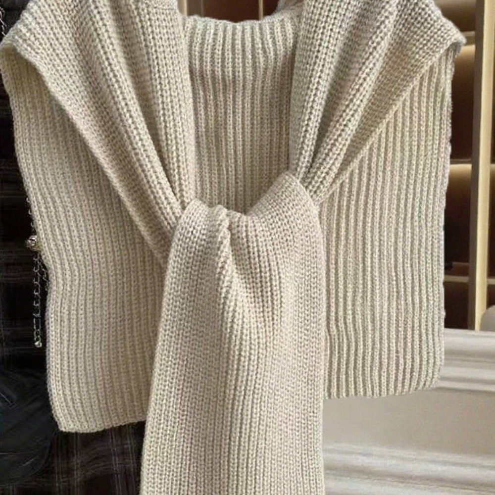 Women'S Fashion Poncho - وشاح كبير الحجم منسوج كيب شال