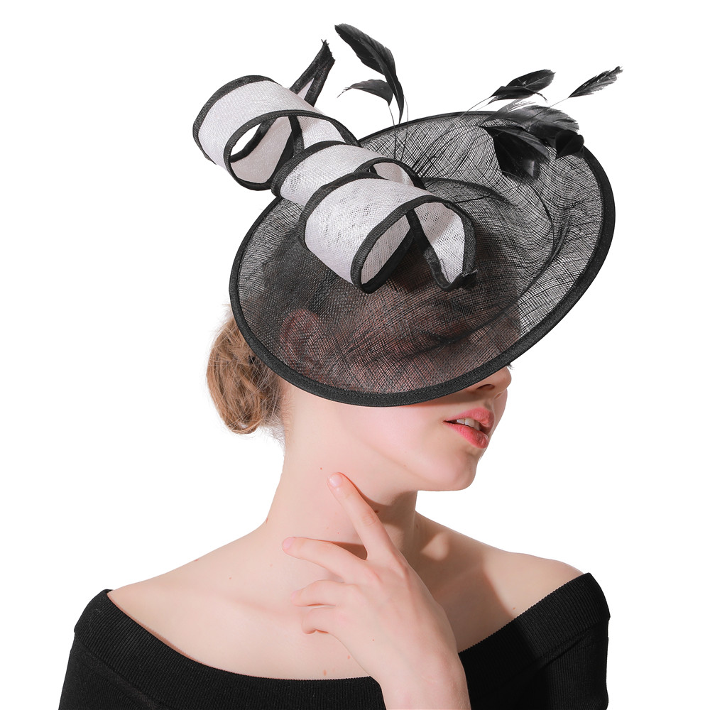 Women'S Fashion Kentucky Derby - أسود كنتاكي ديربي الفاسناتور قبعة للنساء