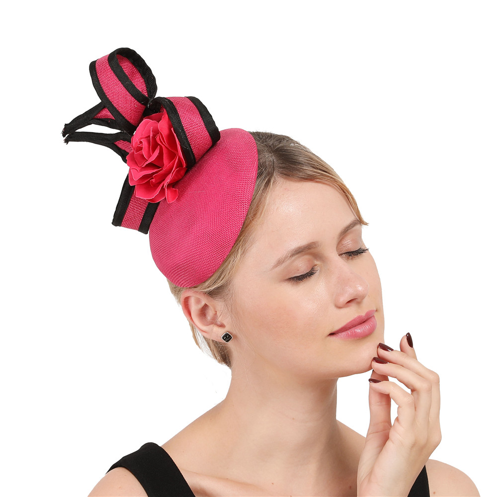 Women'S Fashion Kentucky Derby - نسخة سيناماي فاسيناتور البيج قبعة السيدات