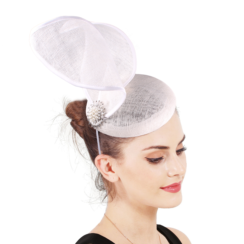 Women'S Fashion Kentucky Derby - قبعة سيناماي أنيقة للنساء مع ربطة،