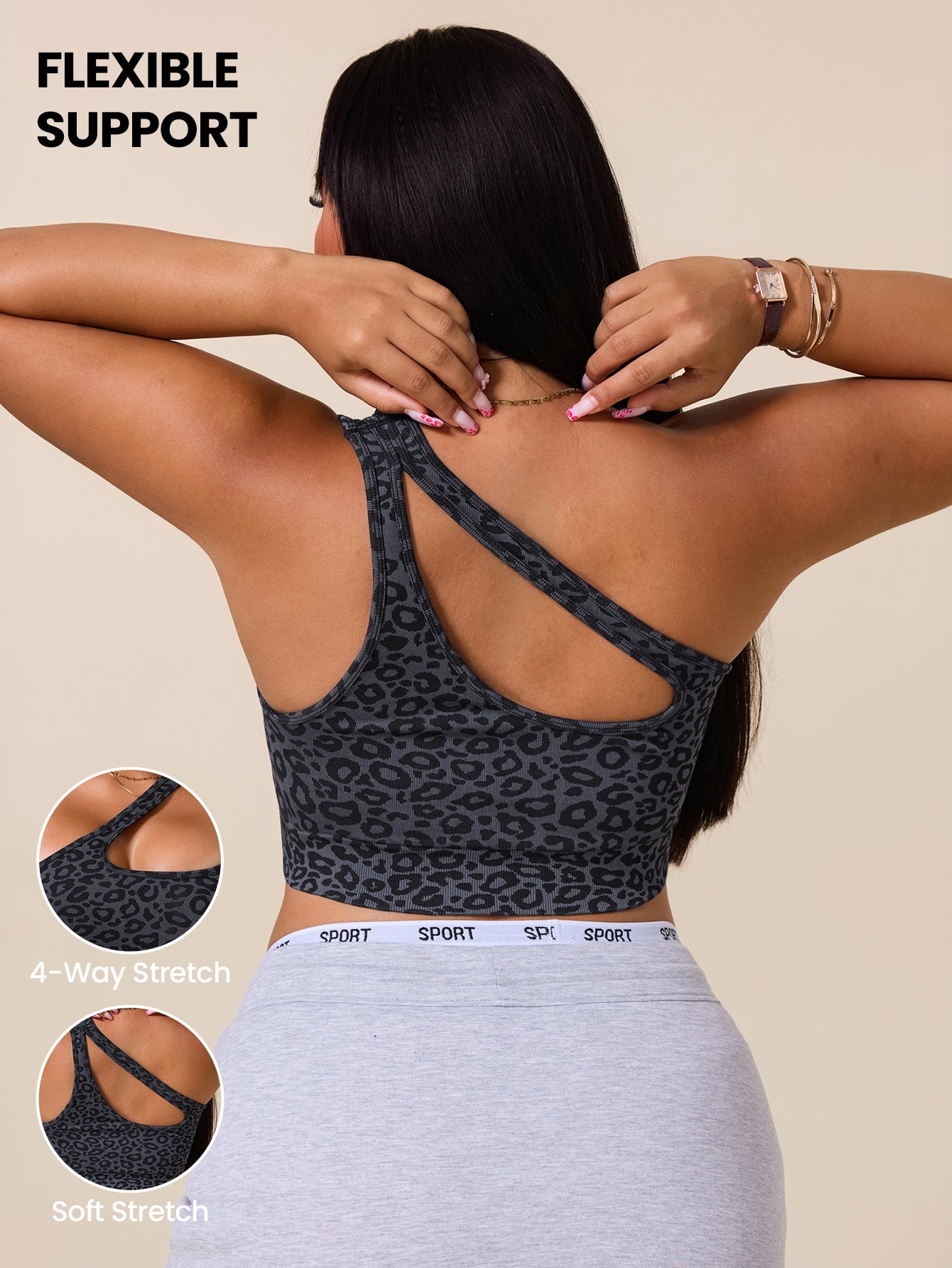 حمالة صدر رياضية غير متماثلة ل - مراجعة Asymmetric Top Women وسعره