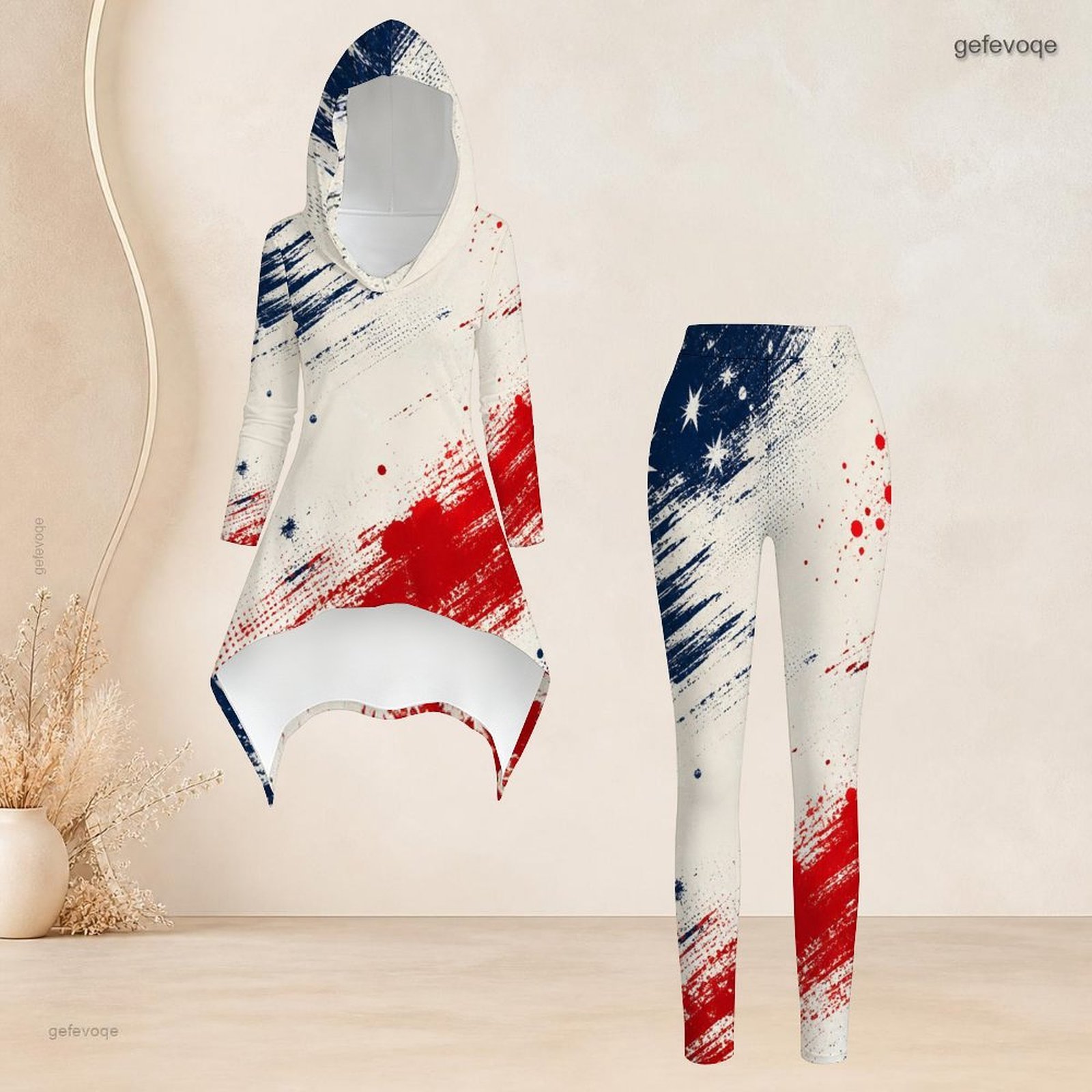 طقم نسائي عصري مكون من قطعتين: - مراجعة Asymmetric Top Women وسعره