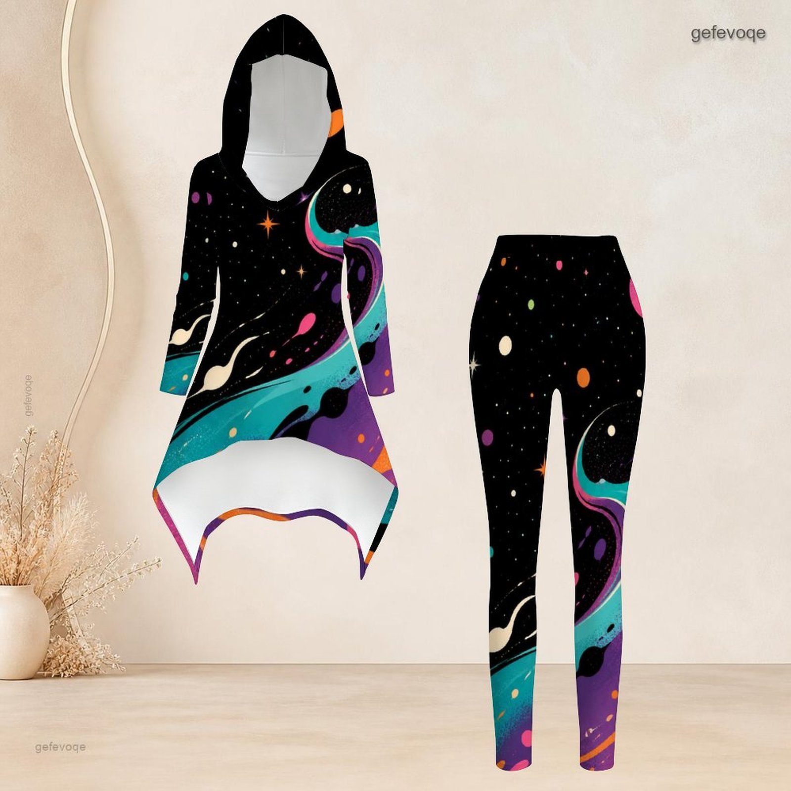 طقم نسائي عصري مكون من قطعتين: - مراجعة Asymmetric Top Women وسعره