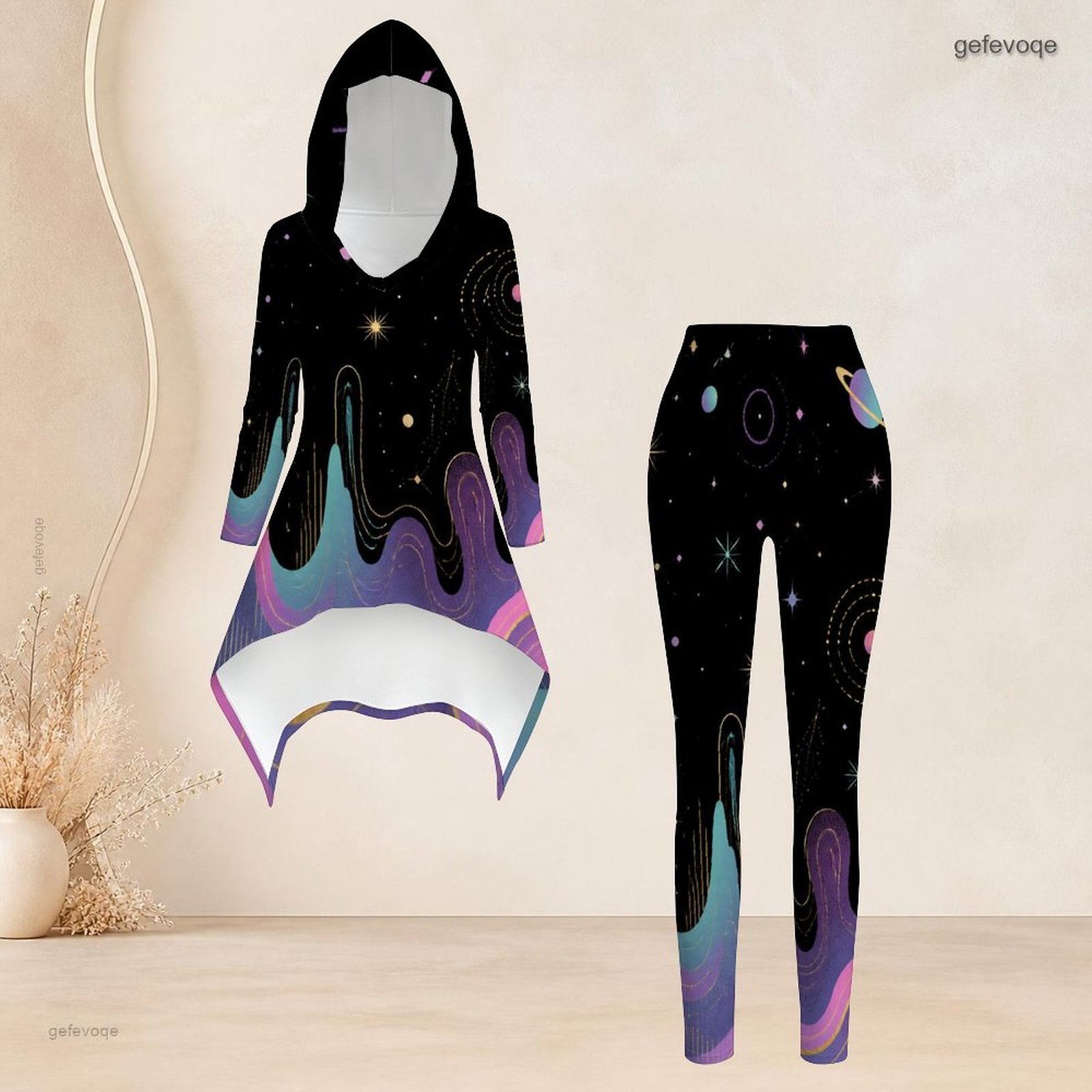 طقم نسائي عصري مكون من قطعتين: - مراجعة Asymmetric Top Women وسعره