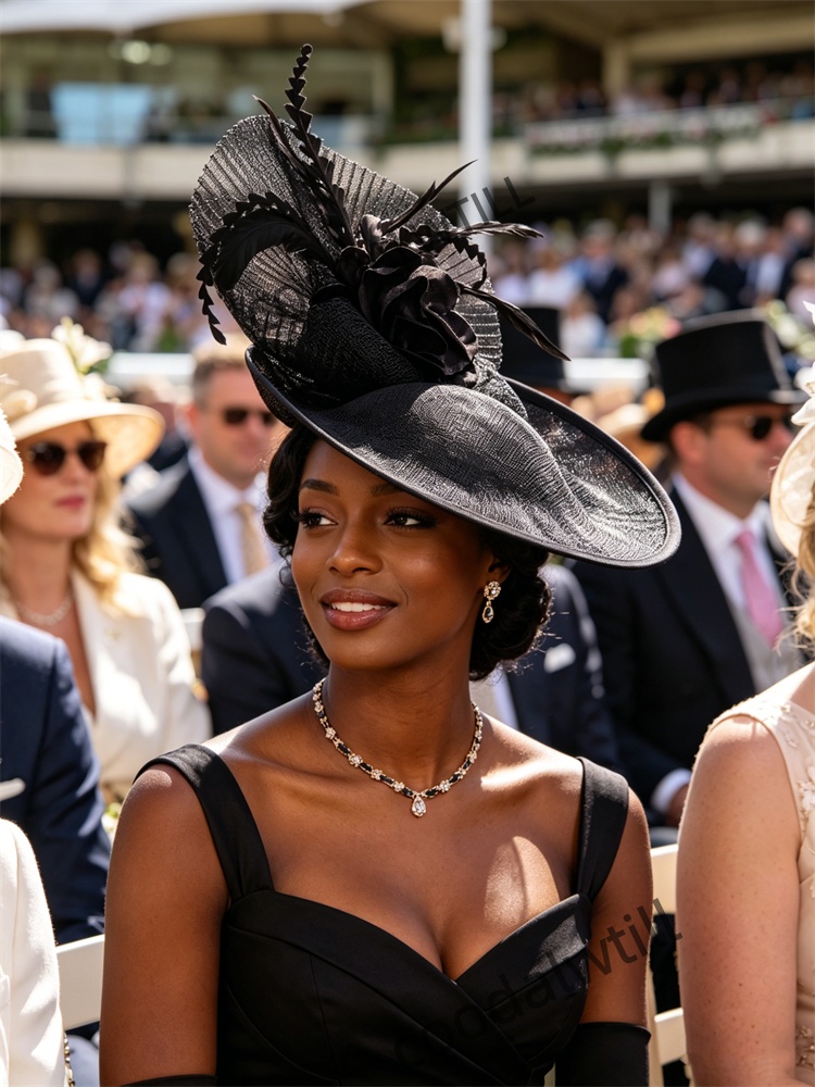 قبعة فاسيناتور حمراء مزينة بال - مراجعة Women'S Fashion Kentucky Derby وسعره