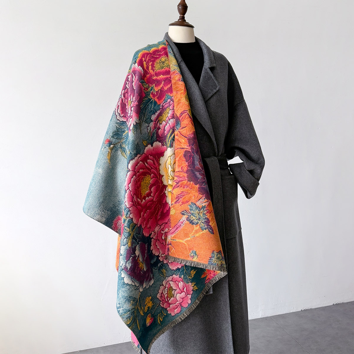الدافئة الكشمير وشاح المرأة شا - مراجعة Women'S Fashion Poncho وسعره
