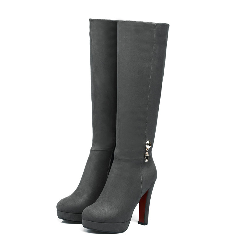 فو الجلد المدبوغ Nubuck جلد بو - مراجعة Women'S Fashion Leather Boots وسعره
