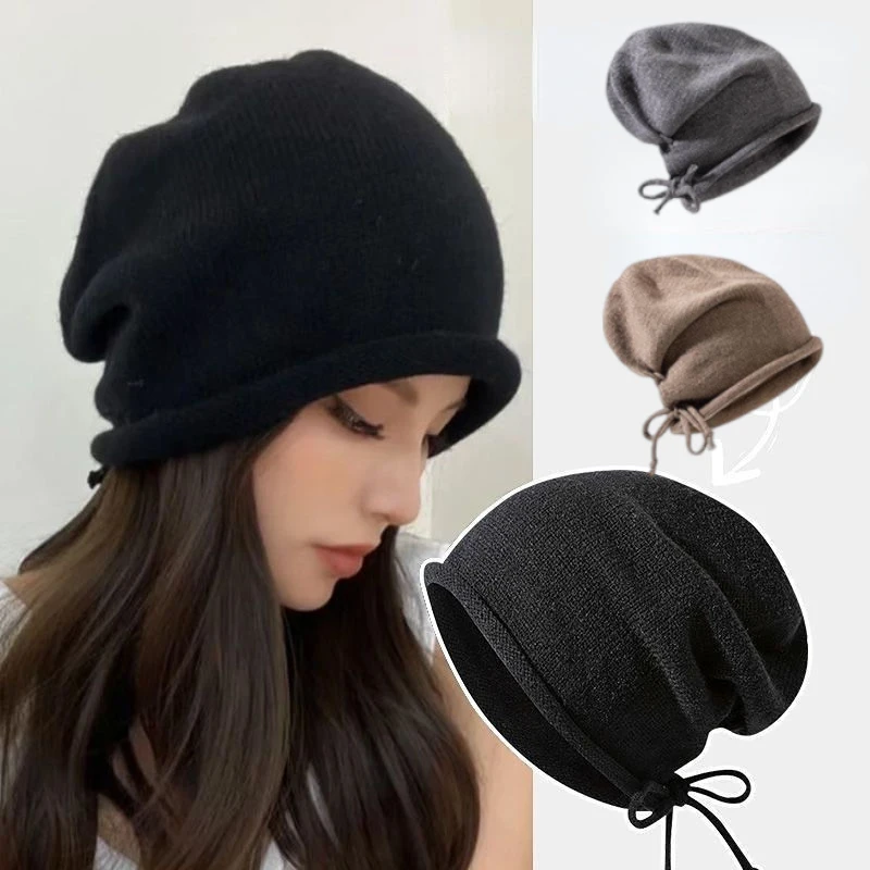 محبوك بونيه اغطية الإناث شتاء  - مراجعة Women Fashion Hats وسعره