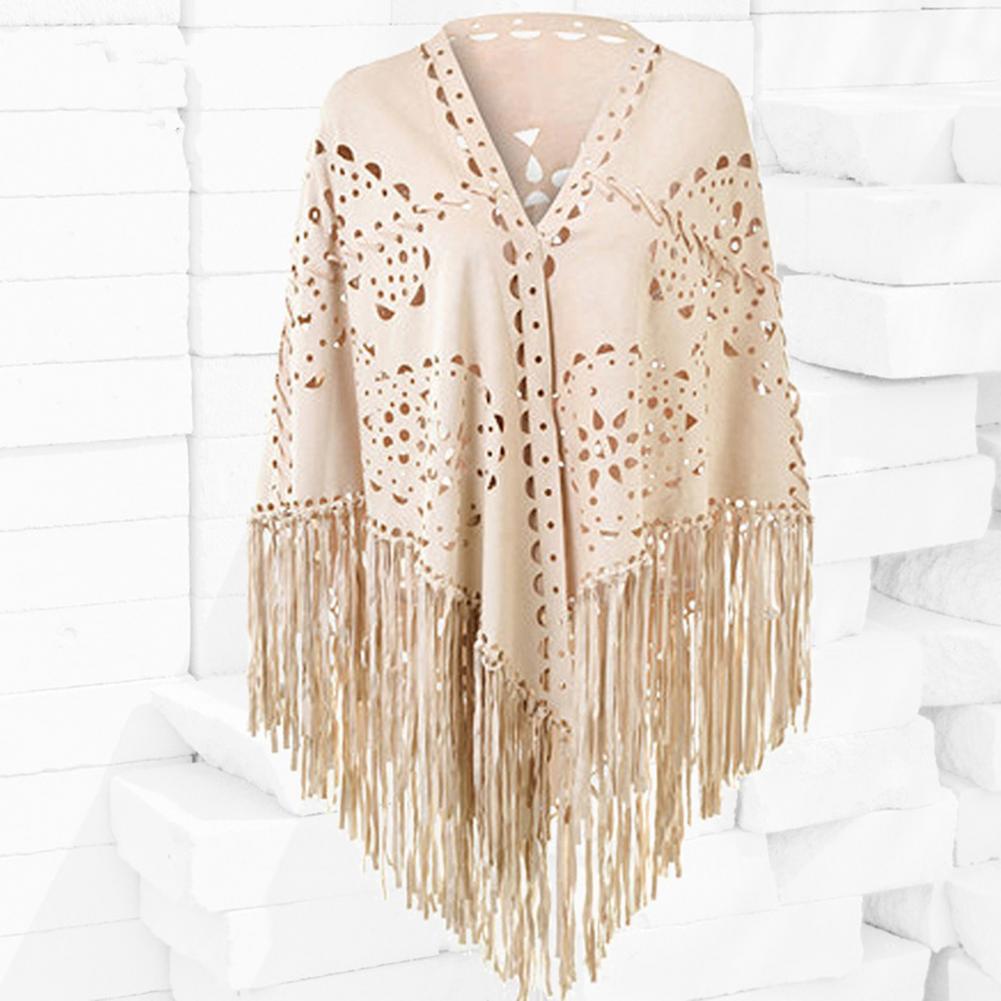 الجديد في عام 2024 بلون سادة م - مراجعة Women'S Fashion Poncho وسعره