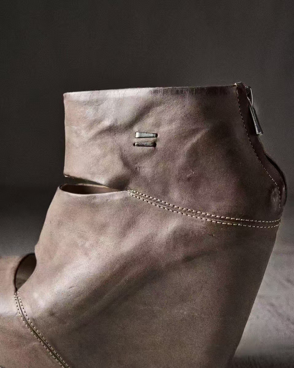 أحذية نسائية صيفية جديدة بتصمي - مراجعة Women'S Fashion Leather Boots وسعره