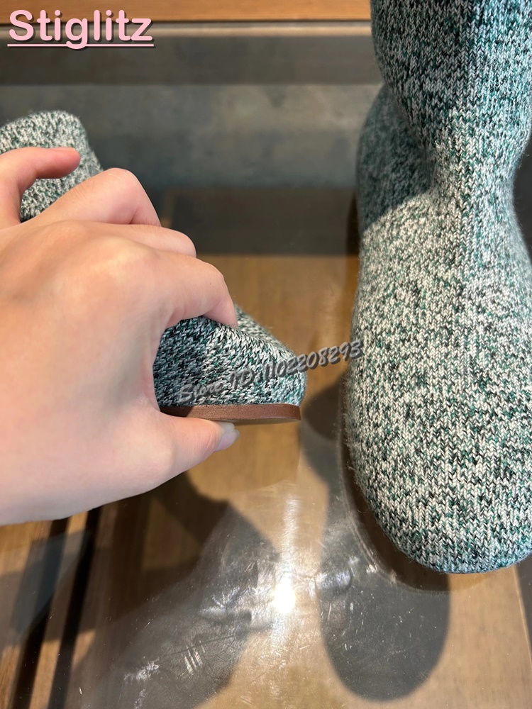 محبوك جولة تو شقة تمتد الأحذية - مراجعة Women'S Fashion Socks وسعره