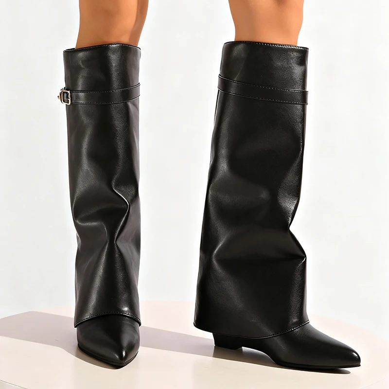 أسود بولي Leather جلد حذاء برق - مراجعة Women'S Fashion Leather Boots وسعره