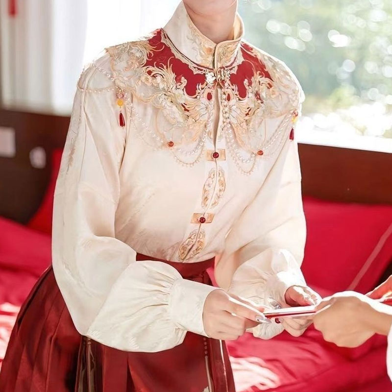 خمر التطريز العرقية نمط Hanfu  - مراجعة Women'S Fashion Poncho وسعره