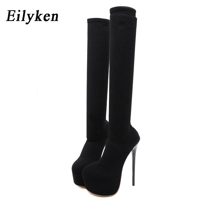 Eilyken منصة الموضة سترتش فوق  - مراجعة Women'S Fashion Socks وسعره