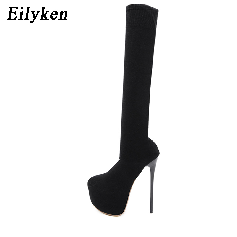 Eilyken منصة الموضة سترتش فوق  - مراجعة Women'S Fashion Socks وسعره