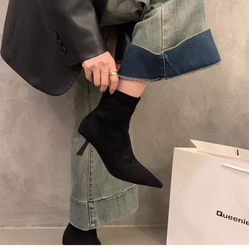 أحذية نسائية قصيرة من الجلد ال - مراجعة Women'S Fashion Socks وسعره