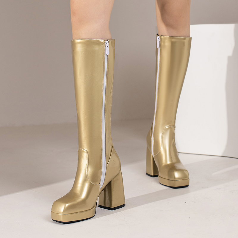 الأخضر الشتاء النساء منصة حذاء - مراجعة Women'S Fashion Leather Boots وسعره