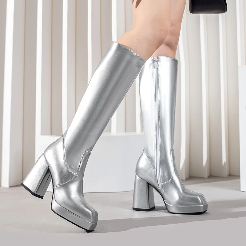 الأخضر الشتاء النساء منصة حذاء - مراجعة Women'S Fashion Leather Boots وسعره