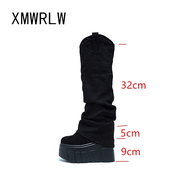 XMWRLW 2025 الخريف الشتاء النس - مراجعة Women'S Fashion Leather Boots وسعره