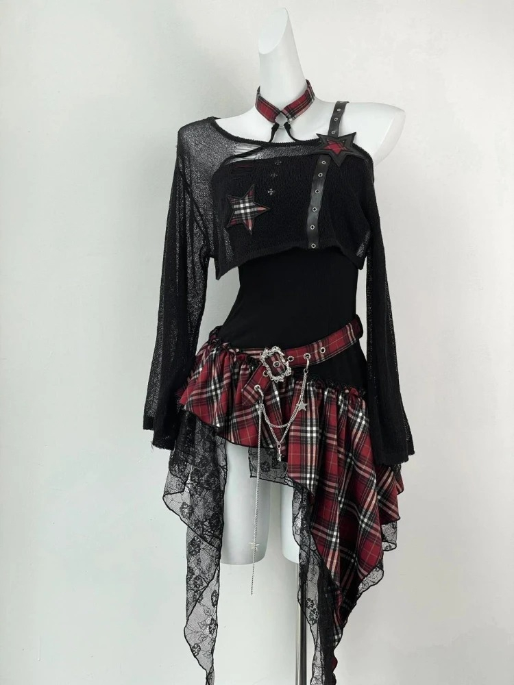 أزياء هاراجوكو النحيفة بأسلوب  - مراجعة Asymmetric Top Women وسعره