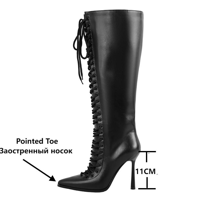 Onlymaker أشار تو الدانتيل يصل - مراجعة Women'S Fashion Leather Boots وسعره