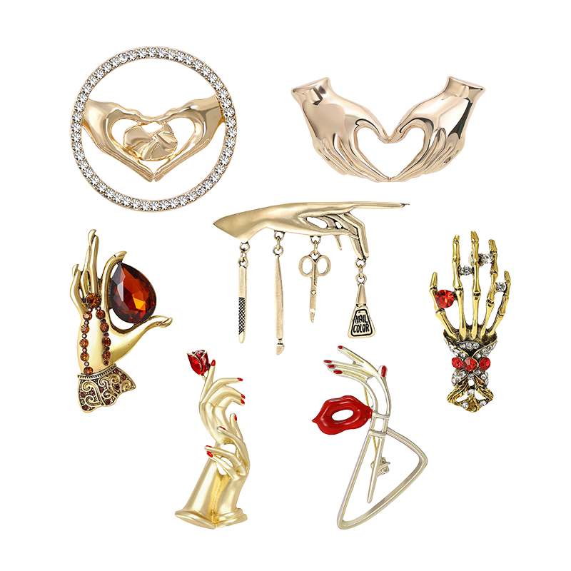 دبابيس بروش على شكل قلب متقاطع - مراجعة Women Fashion Pose وسعره