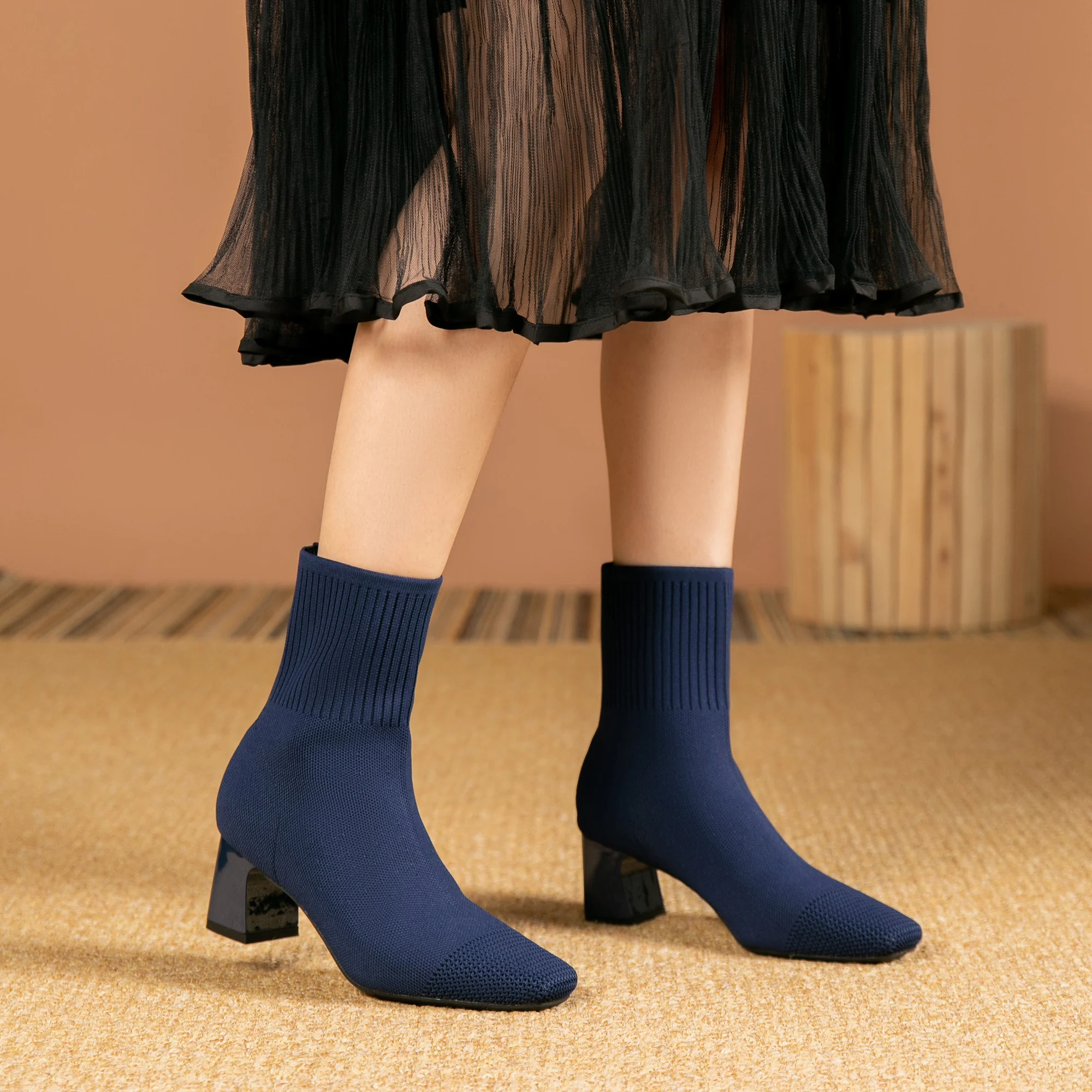 الخريف موضة مريحة الأحذية الدا - مراجعة Women'S Fashion Socks وسعره
