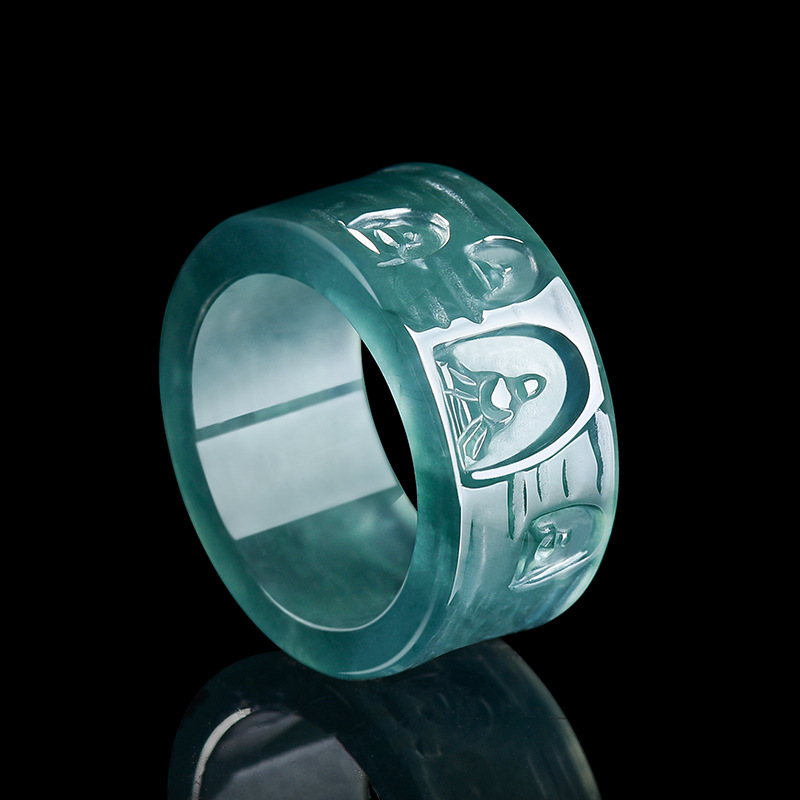 خاتم بوذا من اليشم البورمي الط - مراجعة Women Fashion Rings وسعره