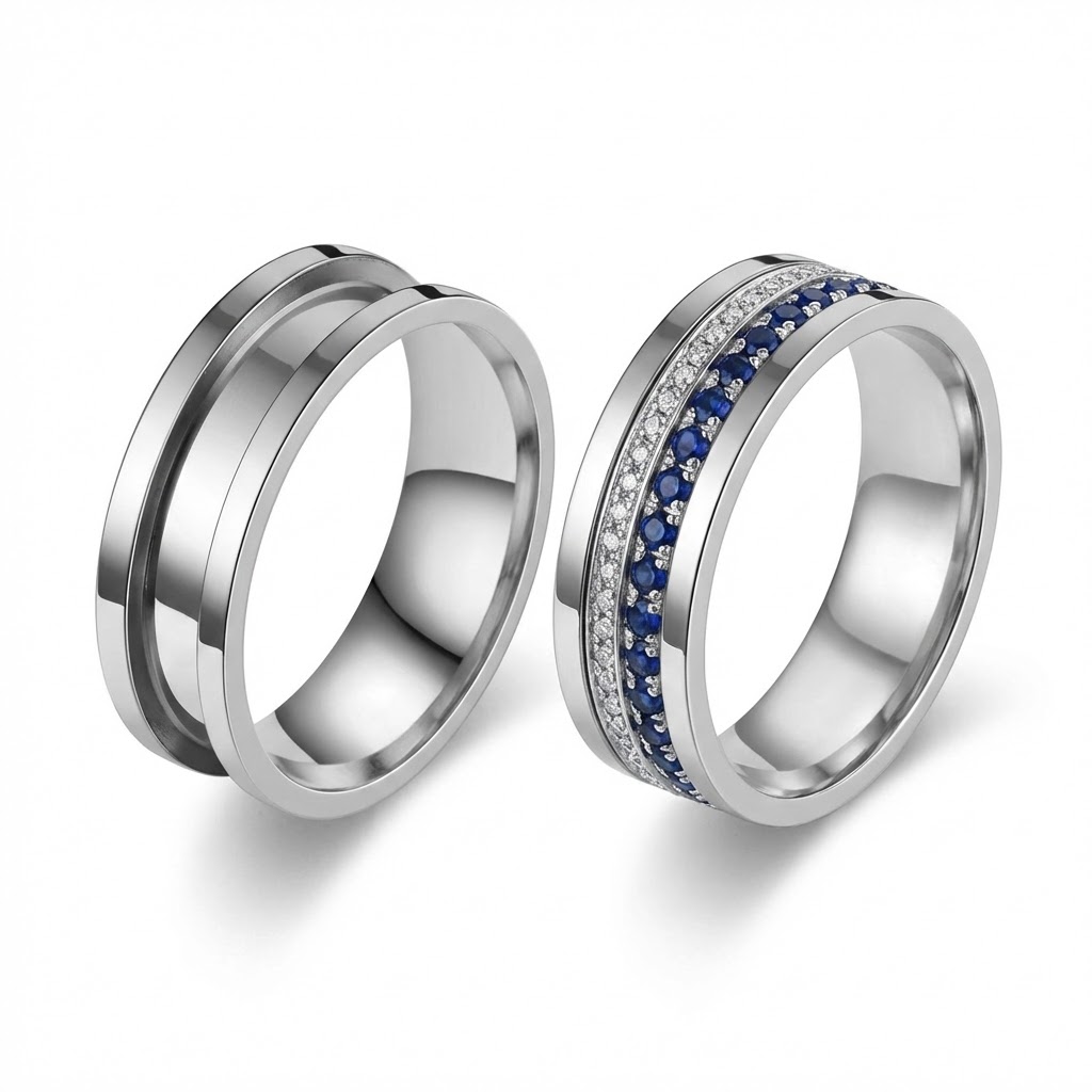 5 قطع من حلقات الخواتم الفارغة - مراجعة Women Fashion Rings وسعره