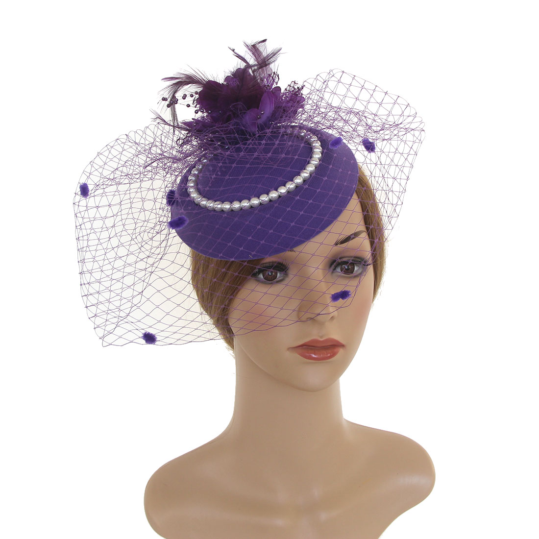قبعة نسائية من الريش مع حجاب،  - مراجعة Women'S Fashion Kentucky Derby وسعره