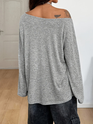 بلوزة نسائية فضفاضة بتصميم غوث - مراجعة Asymmetric Top Women وسعره